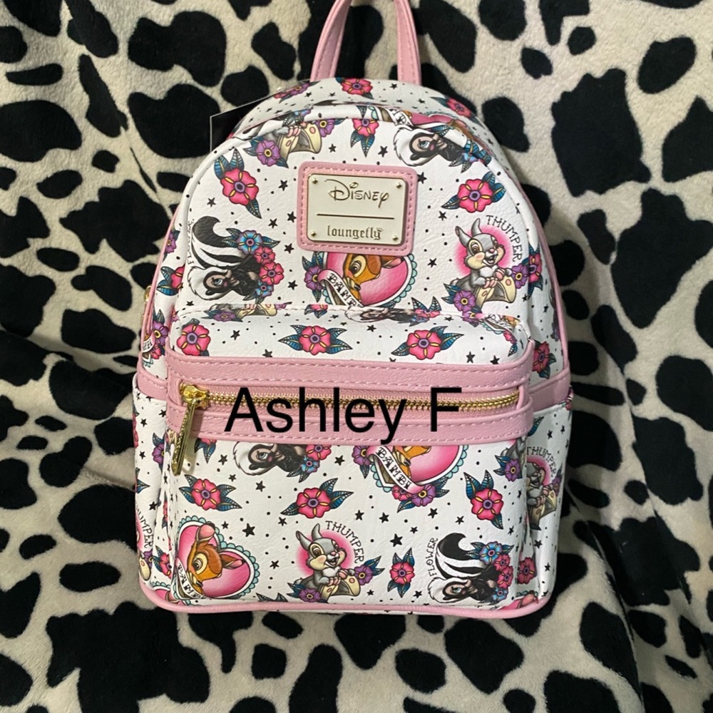 Bambi thumper flower tattoo loungefly backpack